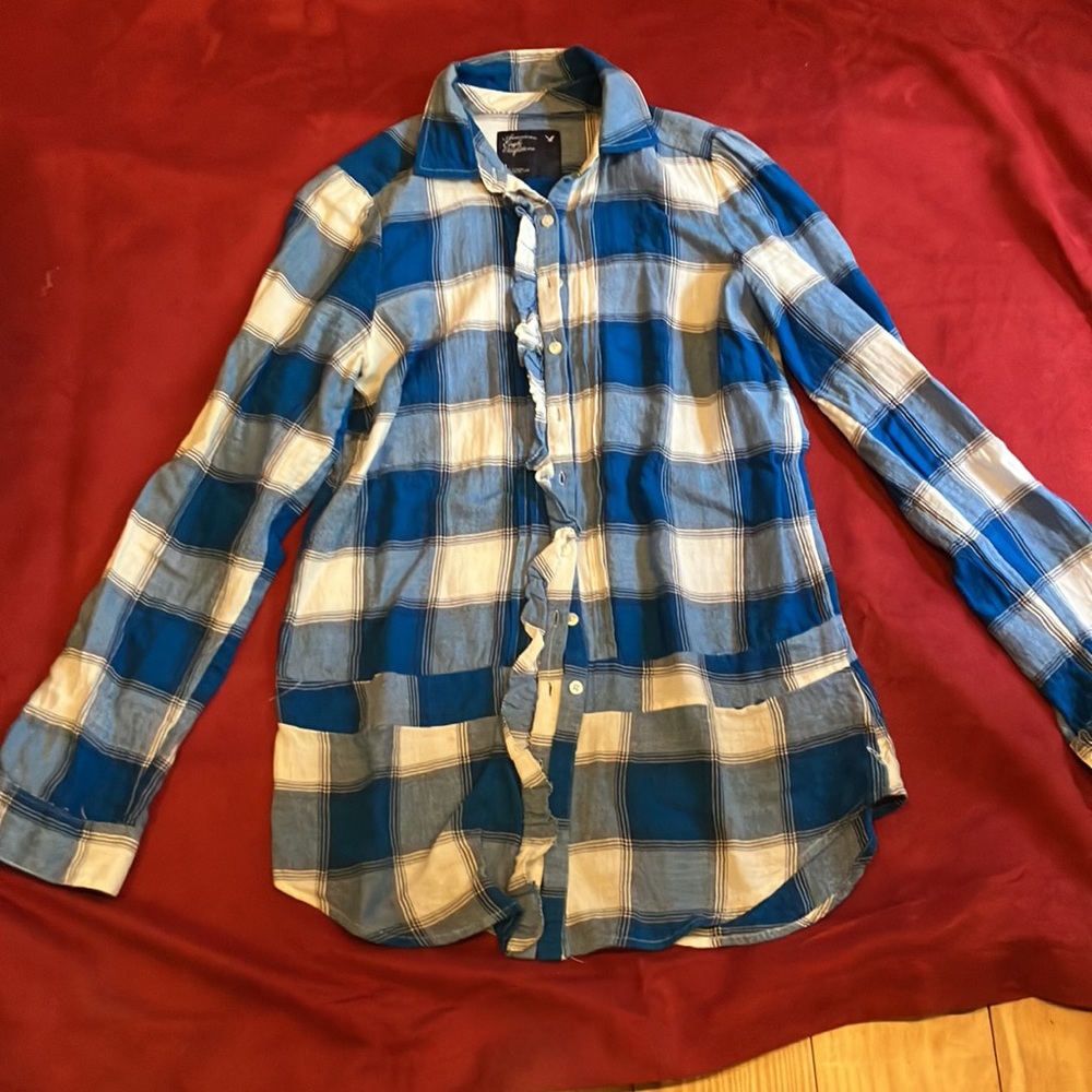 Cotton plaid shirt